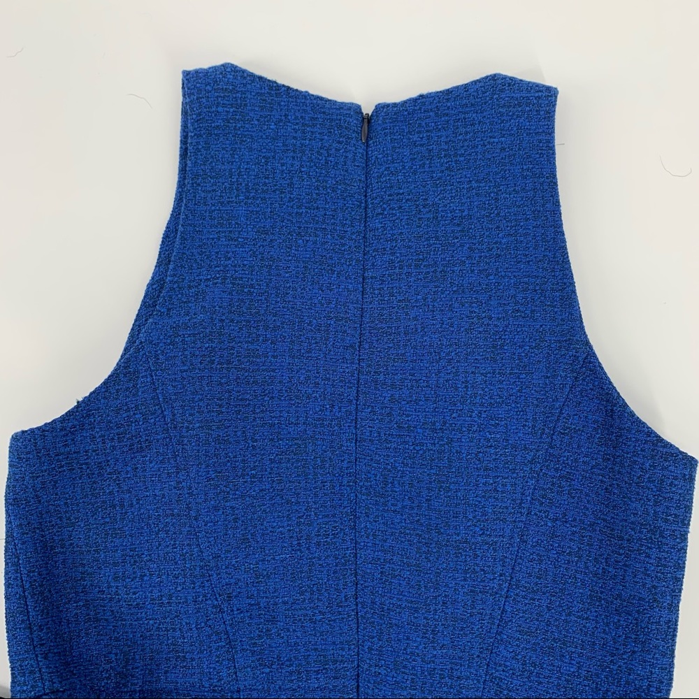 NWT Banana Republic Blue Tweed Dress Sz 10 - Picture 6 of 7